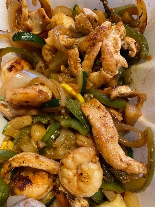 Fajitas Hawaiians.