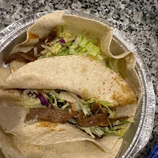120. Beef or Chicken Soft Taco