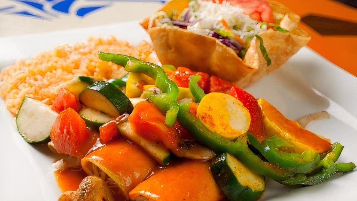 84. Vegetarian Enchiladas.